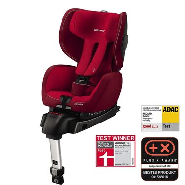 Дитяче автокрісло RECARO Optiafix, червоне, ISOFIX