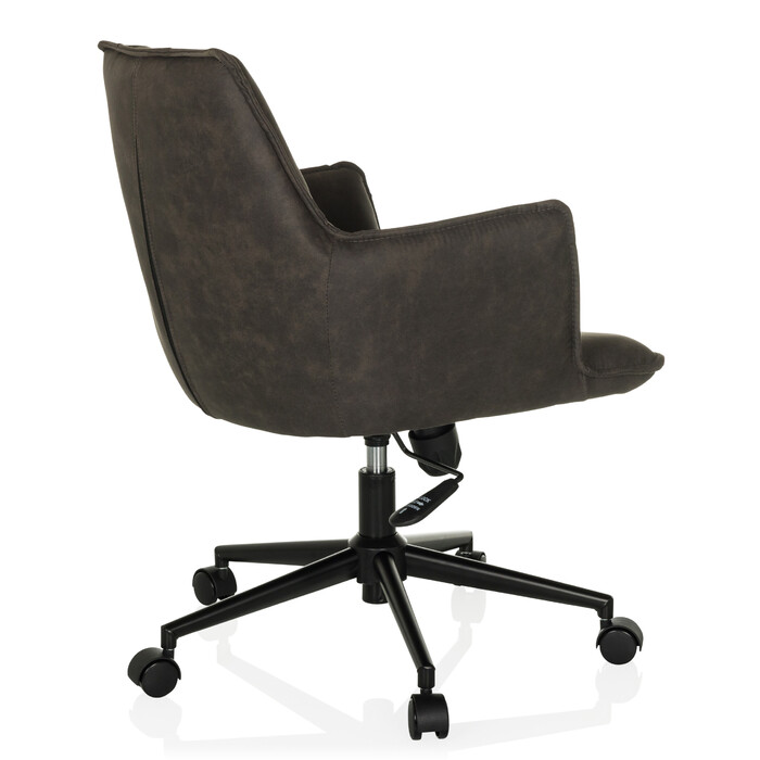 Крісло для домашнього офісу / поворотне крісло SOLAO LIFE Тканина темно-сірий hjh LIVING