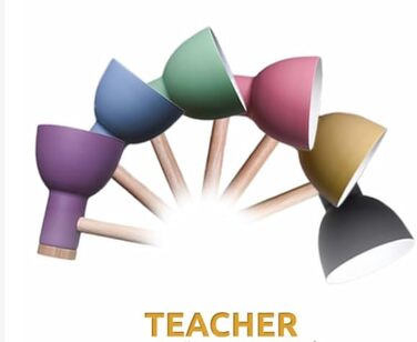 Настільна лампа Bel Air Home TEACHER 1xE27 з металу й дерева, сіра, для робочого столу, офісу, вітальні або спальні