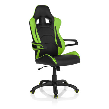 Ігрове крісло / Офісне крісло GAME PRO I Leatherette Black/Green HJH OFFICE