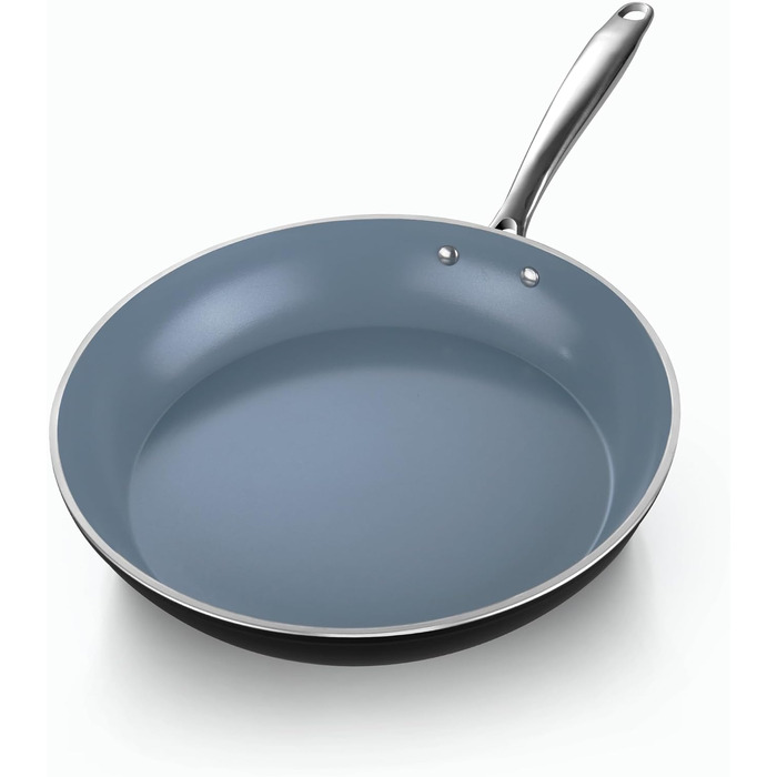 Набір посуду Cook N Home керамічний антипригарний 10 предметів сірий: каструлі, сковороди, казанок з кришкою
