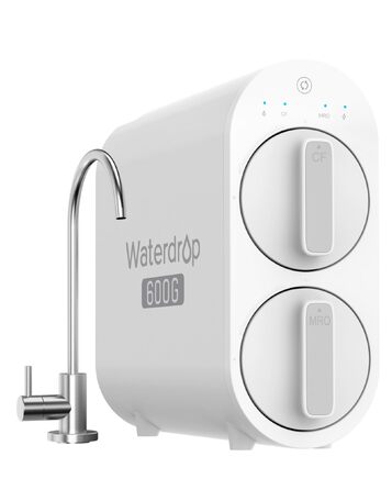 Waterdrop G2P600 Система фільтрації води зворотного осмосу, 8000 літрів, очищення 2:1, без баку, пом'якшувач води RO під мийку G2-600G