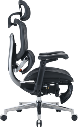 Крісло офісне Sihoo C500 V2 Black з підставкою для ніг