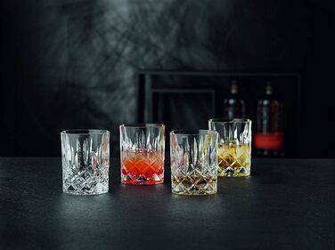 Набір келихів для віскі та лонгдрінків Spiegelau & Nachtmann Noblesse 4 шт + 4 металеві трубочки EKM Living (мідні)