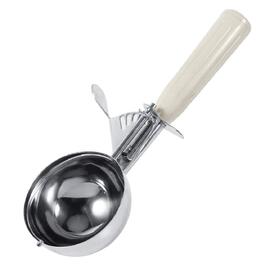 Ложка для морозива Gourmet 8 см, нержавіюча сталь, порційна ложка для морозива, рису, фруктових кульок, тіста для печива - біла