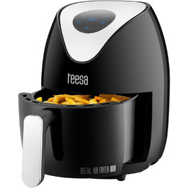Цифрова аерофритюрниця TEESA 1.8 л, без олії, чорна