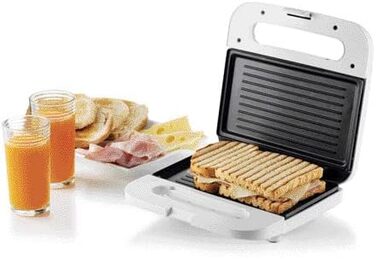 Тостер Ariete Breakfast 1961, електричний, антипригарне покриття, для сендвічів, вертикальне зберігання, 750Вт, білий