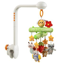 Мобіль для ліжечка TUMAMA KIDS з музикою та проєктором зірок, іграшка для малюків 0-9 місяців, з пультом, сенсорна іграшка для новонароджених