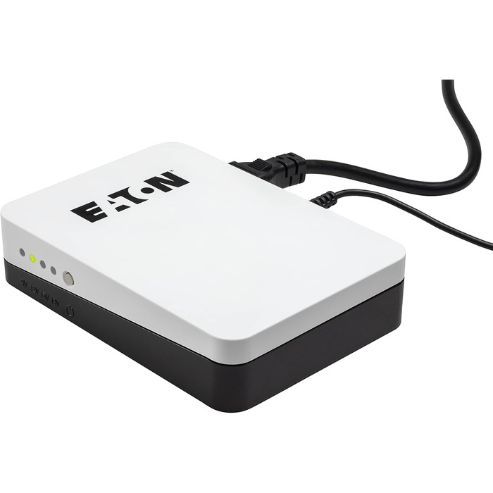 USV Eaton 3S Mini 36W для роутерів, камер та Smart Home - 9/12/15/19V DC, Білий/Чорний