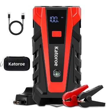 Powerbank Starthilfe 4000A: Зарядний пристрій для автомобіля, SUV та мотоцикла з LED ліхтариком. Підходить для бензинових двигунів до 9.0L та дизельних до 7.0L.