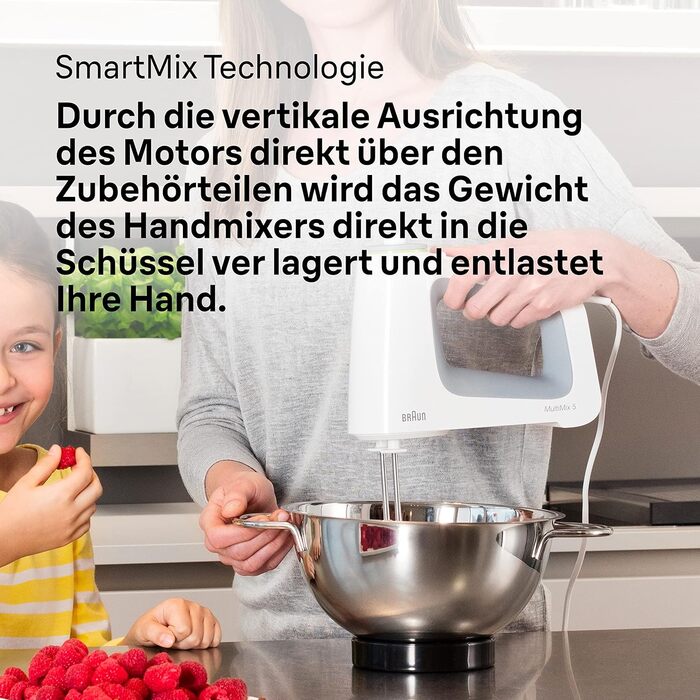 Блендер ручний Braun MultiMix 5 HM 5137 білий 750 Вт з насадками