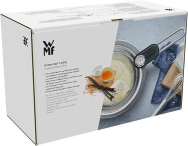 WMF Simmertopf з термометром 1,5 л, каструля для молока індукційна, водяна баня з знімною вставкою, нержавіюча сталь Cromargan