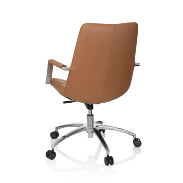 Офісне крісло / поворотне крісло SARANTO II Штучна шкіра Camel Brown hjh OFFICE