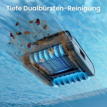Робот-пилосос для басейну Aiper Scuba V3 з акумулятором, для стін та дна, з інтелектуальним баченням, фільтром 3 мкм, для басейнів до 200 м² сірий