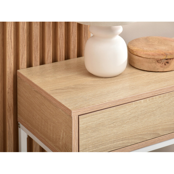 Консоль Mebel-Partner, білий матовий, 80 x 76,5 x 28 см