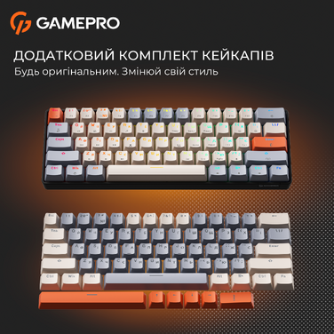 Дротова механічна клавіатура GamePro MK130 V2 Infinity QLAB Sakura Black (MK130-V2-B-QS)