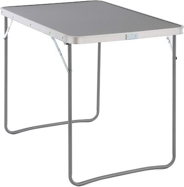 Складаний стіл Sonlex для кемпінгу та балкона, сірий, 80x60x70 см, легкий портативний стіл-кейс з ручкою
