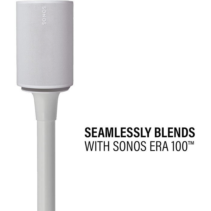 Стійки для колонок Sonos Era 100 Sanus WSSE12 (білі), фіксована висота - пара