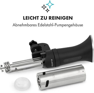 Klarstein Sous Vide Garer: Електричний су-від прилад, 1200W, 20-95°C, таймер, керування через додаток, сенсорний дисплей, 3D циркуляція, для посуду 10-15 літрів, нержавіюча сталь, чорний