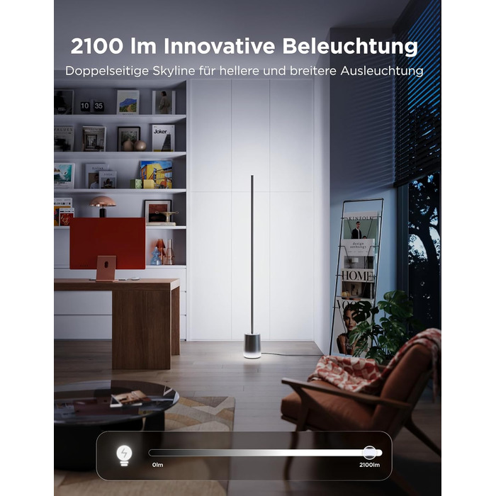 Розумна торшерна лампа Govee Stehlampe 3 з технологією LuminBlend+, RGBWWIC, яскравість 2100лм