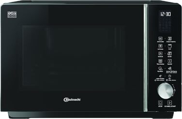 Мікрохвильова піч Bauknecht MF 258 B 25 л чорна з функціями Crisp, грилем, конвекцією, без обертової тарілки, автоматичними програмами та самоочищенням