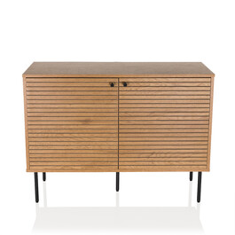 Сервант LINNO S 100x40x74 см, 2 дверцята, дуб, hjh LIVING