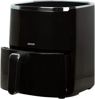 Аерофритюрниця JOCCA 5L, безмасляна фритюрниця 1450W з LED сенсорним екраном та регулюванням температури, чорна