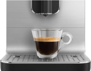 Еспресо-машина Smeg BCC11BLMEU з вбудованою кавомолкою, термоблоком, об'єм 1,4 л, чорна