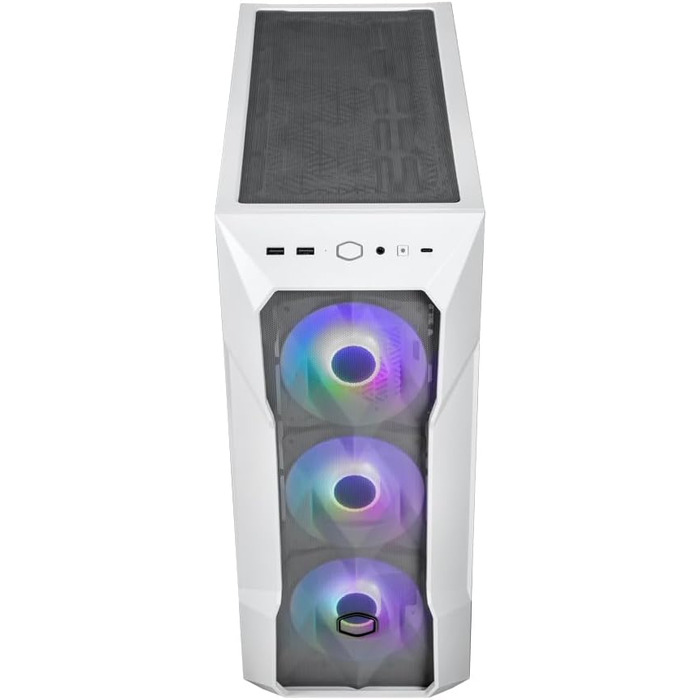 Корпус Cooler Master MasterBox TD500 Mesh V2 білий, E-ATX, мід-тауер, 3x120 мм ARGB вентилятори, знімна кришка, бічна панель із загартованого скла, USB Type-C 10 Гбіт/с