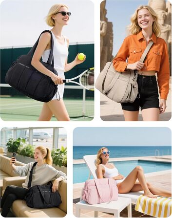 Спортивна сумка-вікенд BAGMART Puffer на 24л для жінок та мам, містка сумка для подорожей та речей дитини (Темно-синя, S)