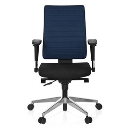 Офісне крісло / Поворотне крісло PRO-TEC 350 Тканина Чорний/Синій hjh ОФІС