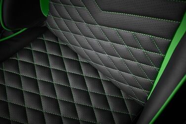 Ігрове крісло Razer TAROK PRO від Zen Gaming, чорне/зелене, з меморі-піною для попереку, подушкою для шиї, 3D-підлокітниками