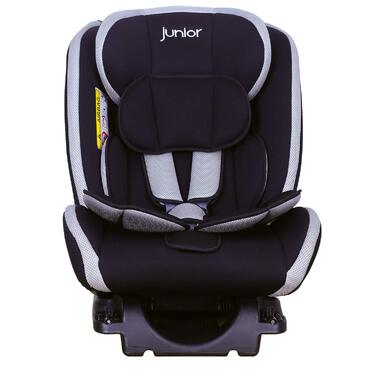 Дитяче автокрісло PETEX Supreme Plus i-Size ISOFIX, регульоване, чорне, для дітей 76-150 см, ECE R129