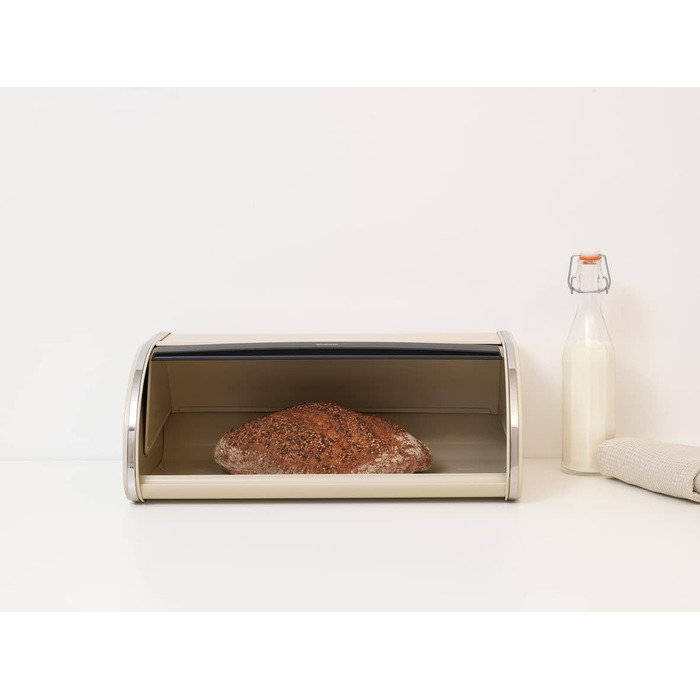 Контейнер для хліба Brabantia Rollbrotkasten з матової сталі, великий, Soft Beige