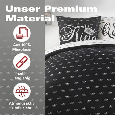 Комплект м'якої фланелевої постільної білизни BaSaTex з принтом «Серця», 4 предмети (2 ковдри 135x200 см, простирадло 155x220 см), Design 01