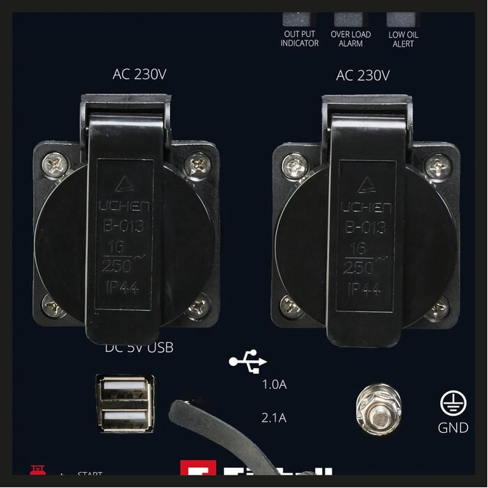 Інверторний бензиново-газовий генератор Einhell TE-IG 1900 DF, 1.8 кВт, 4-тактний двигун, з USB-портами