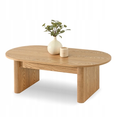 Журкавий стіл Mebel-Partner овальний, 120 x 60 x 42,5 см, колір дуб