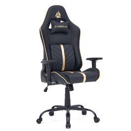 Ігрове крісло Cyberlux GM-6322 з тканини, чорне (арт. GM-6322 FB (знижка))