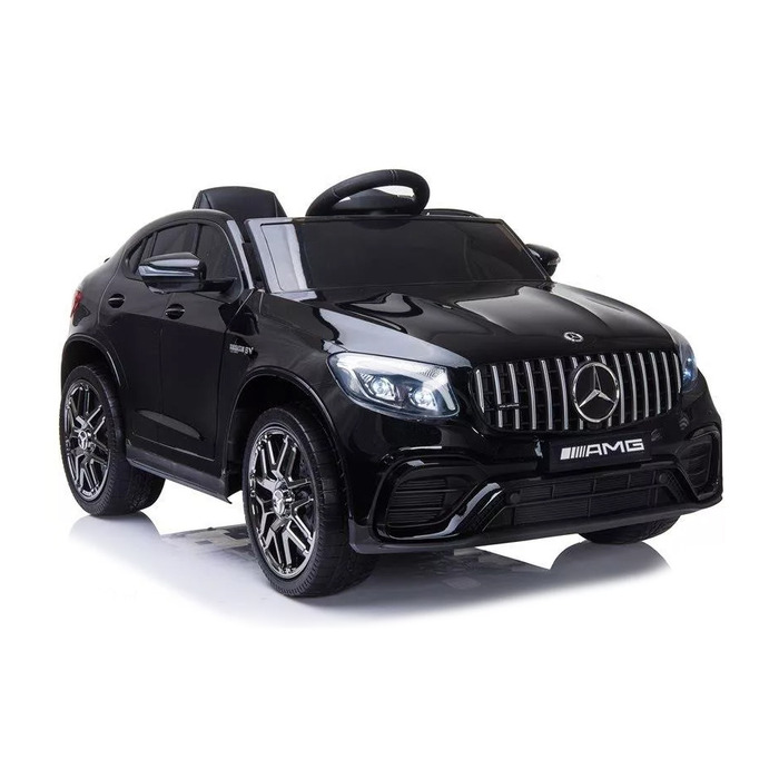 Дитячий електромобіль Mercedes GLC 63S 4x4 з пультом керування, м'якими колесами EVA, шкіряним сидінням та USB