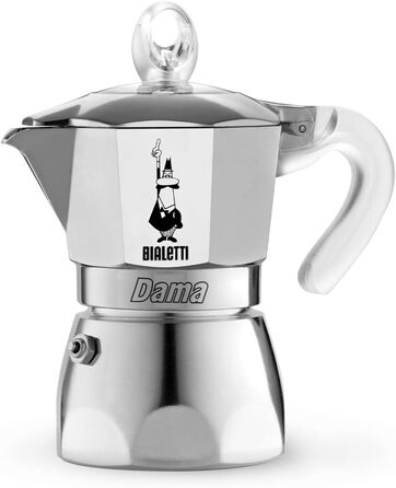 Кавоварка Bialetti DAMA Pure Ice, алюмінієва, 1 чашка, не для індукції, 67 мл