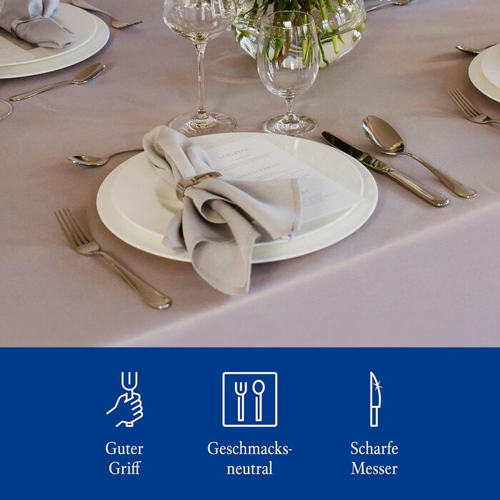 Villeroy & Boch Oscar набір столових приборів 24 предмети з нержавіючої сталі, для 6 осіб, придатний для посудомийки