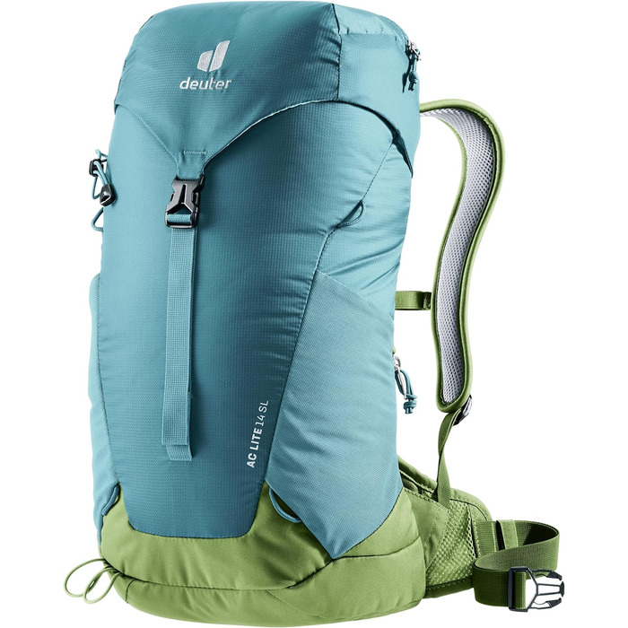 Жіночий туристичний рюкзак Deuter AC Lite 14 SL, 14 л, блакитний/зелений