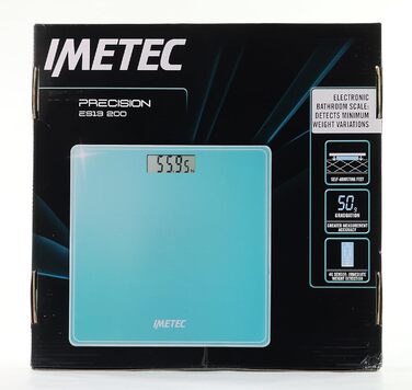 Електронна вага Imetec Precision ES13 200, до 180 кг, LCD-дисплей, загартоване скло, батарейки в комплекті