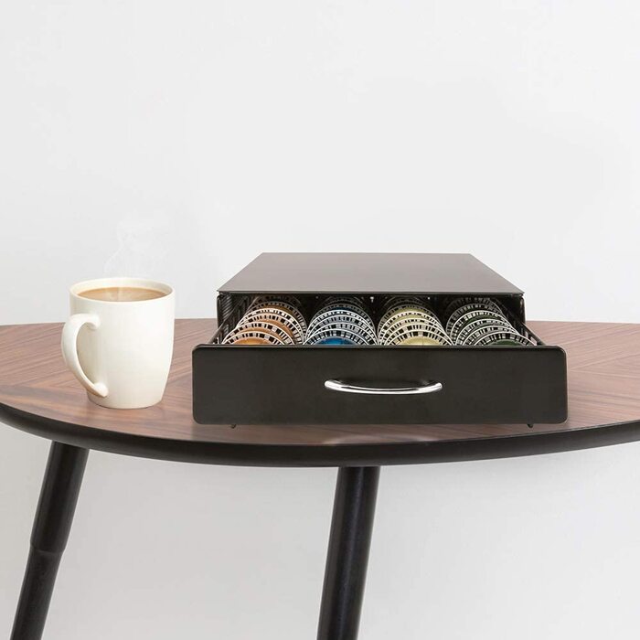 Металевий тримач для капсул Nespresso VertuoLine HiveNets, органайзер-шухляда на 40 капсул