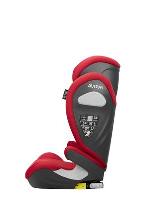 Дитяче автокрісло AVOVA Sora-Fix Maple Red, 100-150 см, 4-12 років, з Isofix, бустер-сидіння