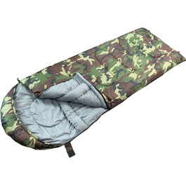 Спальний мішок EXPLORER Hunter мумія, камуфляж, до -18°C, XXL 220x80 см, для кемпінгу, риболовлі, аутдор