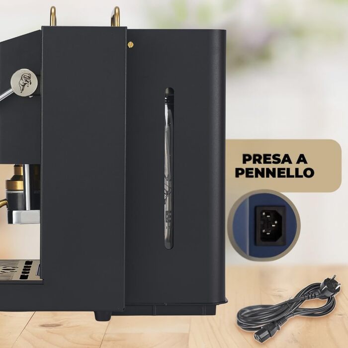 Кавомашина Faber Deluxe 3.0 ESE 44мм з електроклапаном, чорний/хром