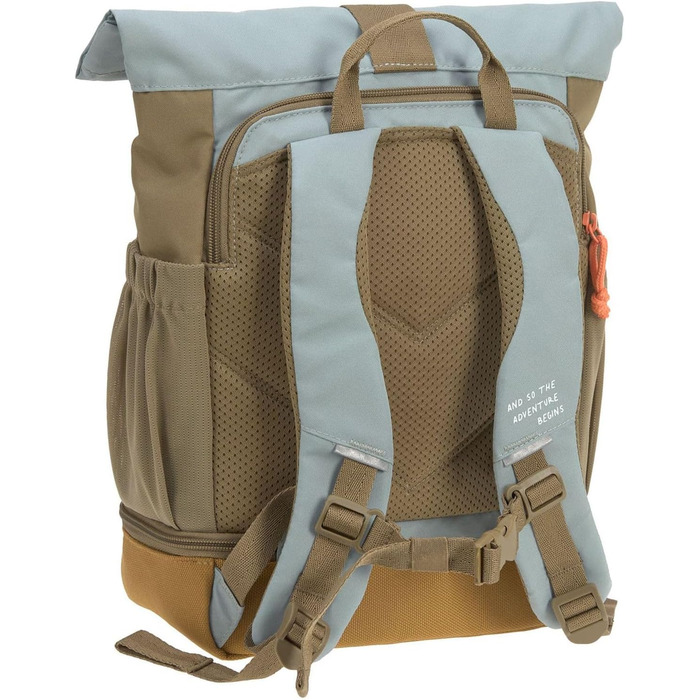 Дитячий рюкзак LÄSSIG Rolltop, водовідштовхувальний, 11 л, з грудною стяжкою, оливковий колір