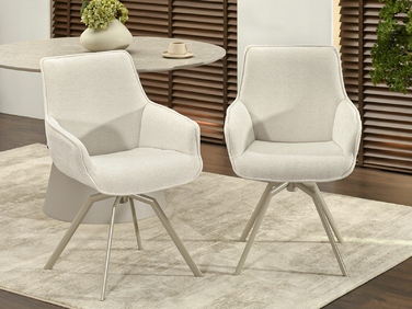 Стілець Mebel-Partner, тканина, бежевий, 1 шт.