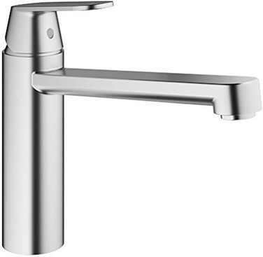 Змішувач кухонний GROHE Eurosmart Cosmopolitan 31180000: поворотний вилив 360°, економія води, Supersteel, хром
